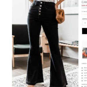 Black Flared Jeans, new with tags!!!